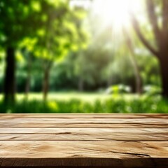 wooden bench display in the middle of the forest