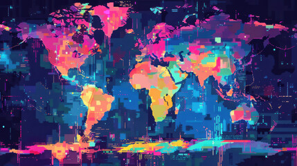a image of a world map