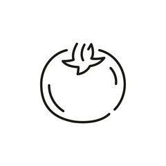 Tomato icon. Simple tomato icon for social media, app, and web design. Vector illustration