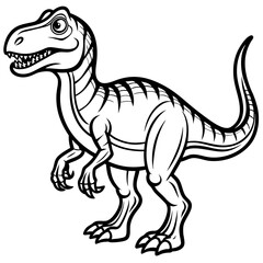 tyrannosaurus dinosaur vector illustration