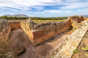 Europe, Greece, Crete, Chania, Aptera. Urban and political center of ancient Aptera. Roman ruins.