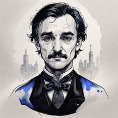 Portrait of Edgar Allan Poe