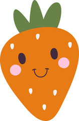 Strawberry Cartoon Character