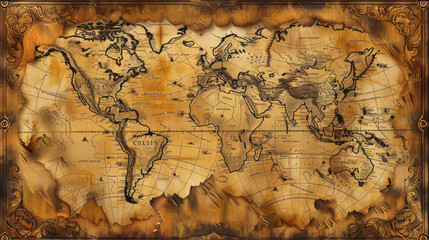 Obraz premium a image of a world map