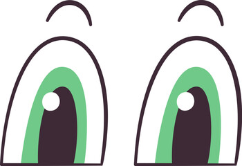 Cartoon Character Surprised Eyes
