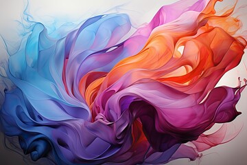 Obraz premium Vibrant Oil Painting: A Splash of Colors