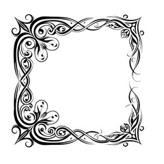 black vintage border