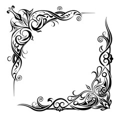 black vintage border