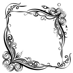 black vintage border