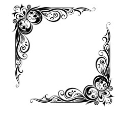 black vintage border