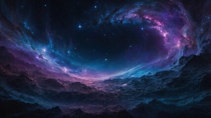 Space galaxy admiring wallpaper