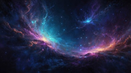 Space galaxy admiring wallpaper