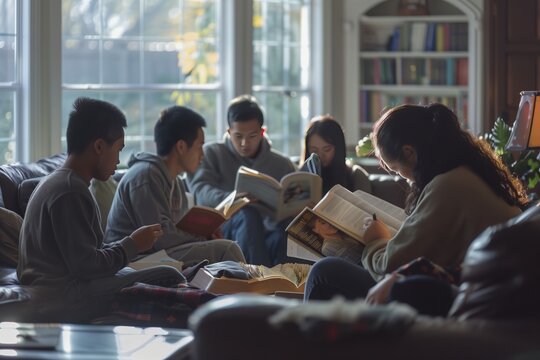 Home Bible Study Groups: A Christian Community Reading and Studying Scripture together
