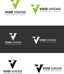 V letter logo, V logo, initial V logo, V lettermark