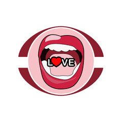 Mouth Logo design PNG