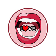 Mouth Logo design PNG