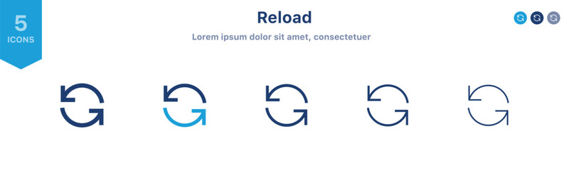 Refresh icon set. Arrow rotation circle. Sync repeat and reload arrow icon. Green recycling, recycle icon with two arrows