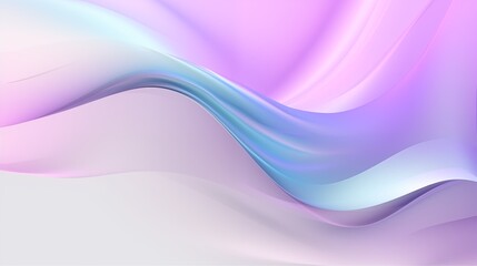 Obraz premium Digital Art with Pastel Gradient Waves in Pink, Purple, and Blue Tones