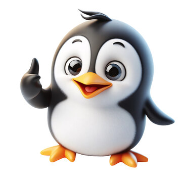 recommend clip art: Cute king penguin black & white adorable polar cartoon artwork