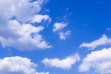 Obraz premium 青空に白い雲