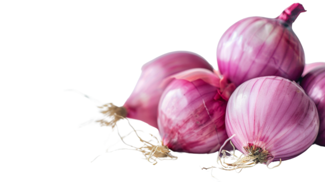 Red onion isolated on white background