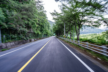 이른 아침 시골 길