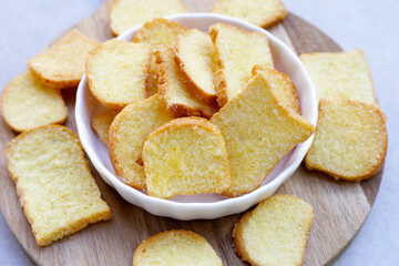 Crispy butter and sugar bread