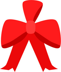 Red ribbons with bows