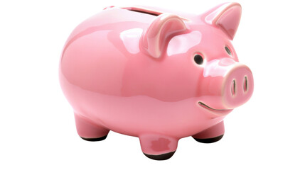 Fototapeta premium Piggy bank on white background
