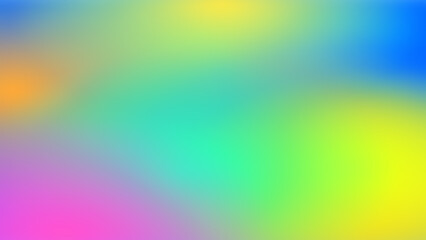 Abstract colorful gradient background. Glittering, hologram effect, Holographic backdrop, fantasy and festive blur