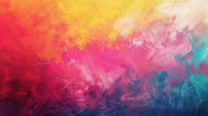 Abstract Art Background - Colorful Brushstrokes