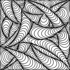 Abstract, Doodle, Stripes with black without exact shape, Create image, Black stripes, Doodles, Pattern, White background.