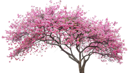 Cherry blossom on white background