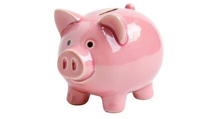 Obraz premium Piggy bank on white background