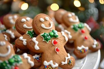 Gingerbread christmas cookies man fun and cute 