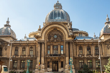 Fototapeta premium Europe, Romania, Bucharest. National Museum of Romanian History. Located Old town on Calea Victoriei .