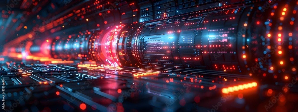 Poster autonomous quantum core with mirrored holographic visualizations and cascading code
