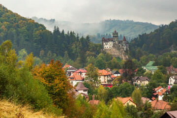 Obraz premium Europe, Romania, Transylvania. Bran. Bran Castle. Home of Count Dracula. Vlad the Impaler.
