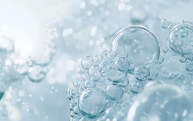 Water Bubbles Abstract Background