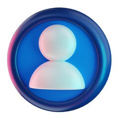 User 3d icon. SEO 3d icon. Search engine optimization illustration. 3d rendering