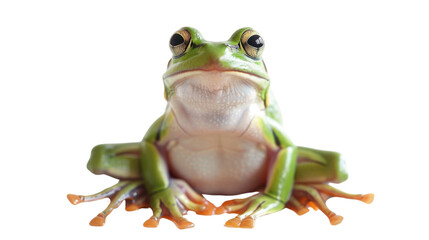 Obraz premium Frog on white background