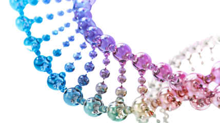 Structure DNA on white background