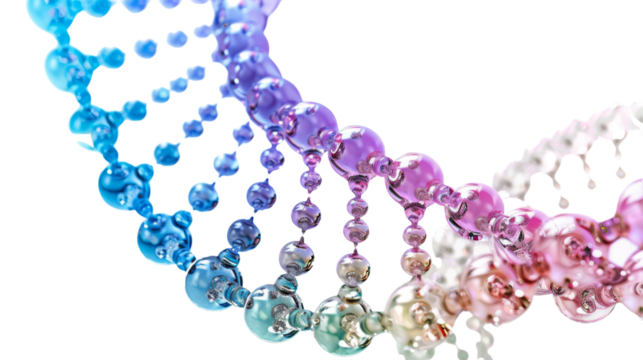 Structure DNA on white background