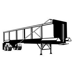 Construction Dump Truck Trailer © VektorzDesign
