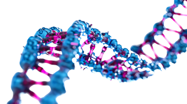 Structure DNA on white background
