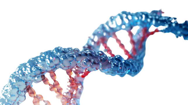 Structure DNA on white background