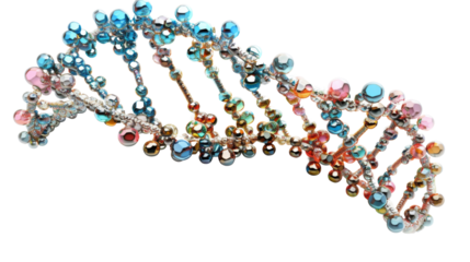 Structure DNA on white background