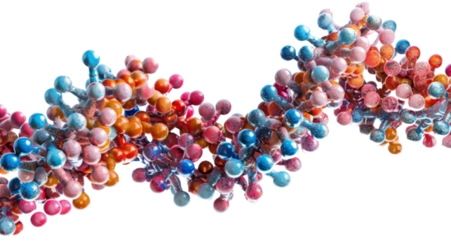 Structure DNA on white background
