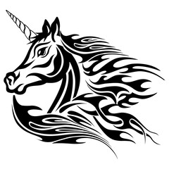 Flaming Unicorn Unicorn Unicorn Logo Unicorn