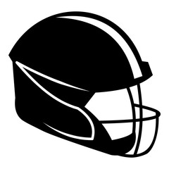 Fototapeta premium Football Helmet Simple